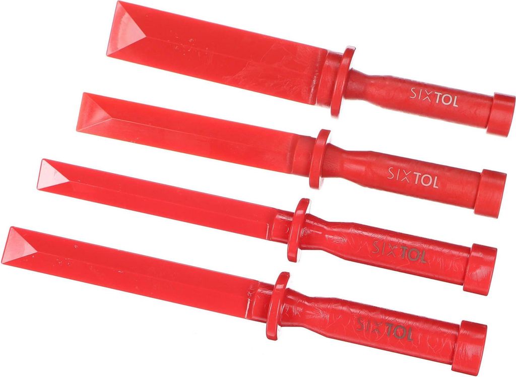 SIXTOL Mechanic Gewichtsentfernung 4 Kunststoffschaber zum Entfernen verklebter Gewichte, 4 Stück