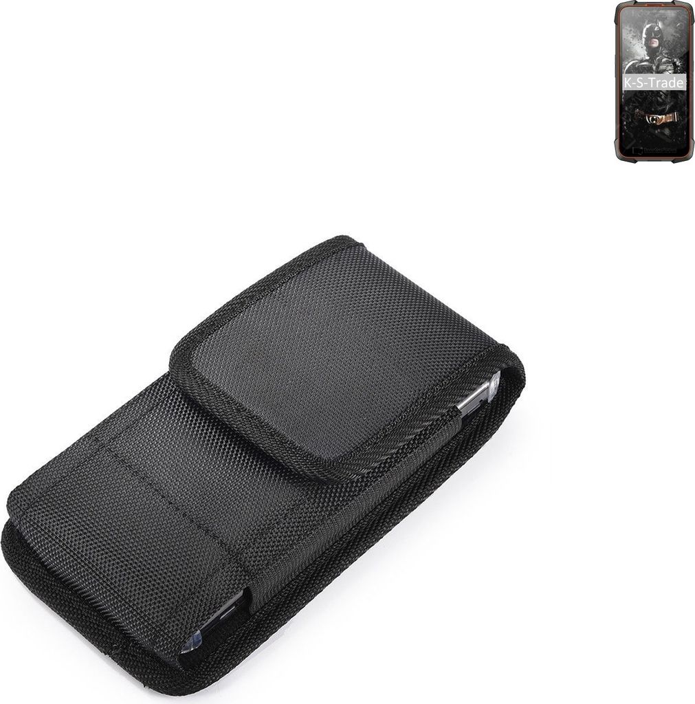 Holster Gürteltasche kompatibel mit Cubot KingKong 5 Pro Holster Gürtel Tasche wasserabweisend Handy Hülle Schutz Hülle Outdoor schwarz K-S-Trade