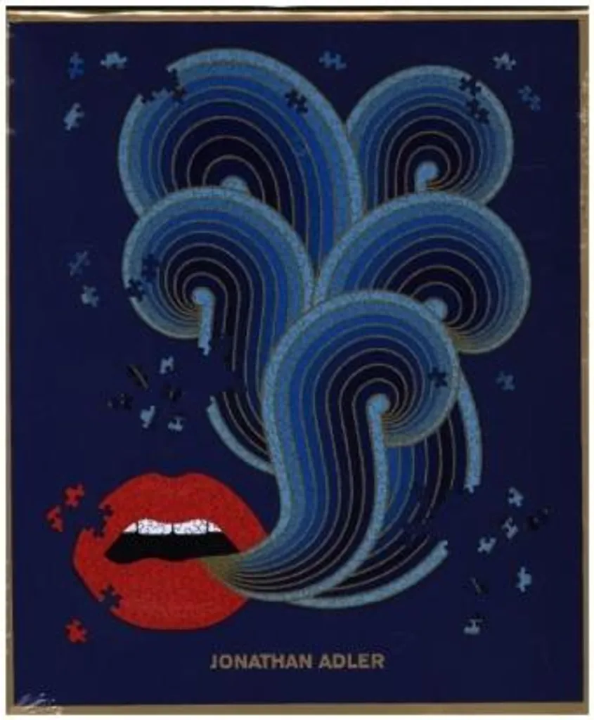 Jonathan Adler Casse-tête Lèvres 750 pièces - Puzzle Chic de Collection