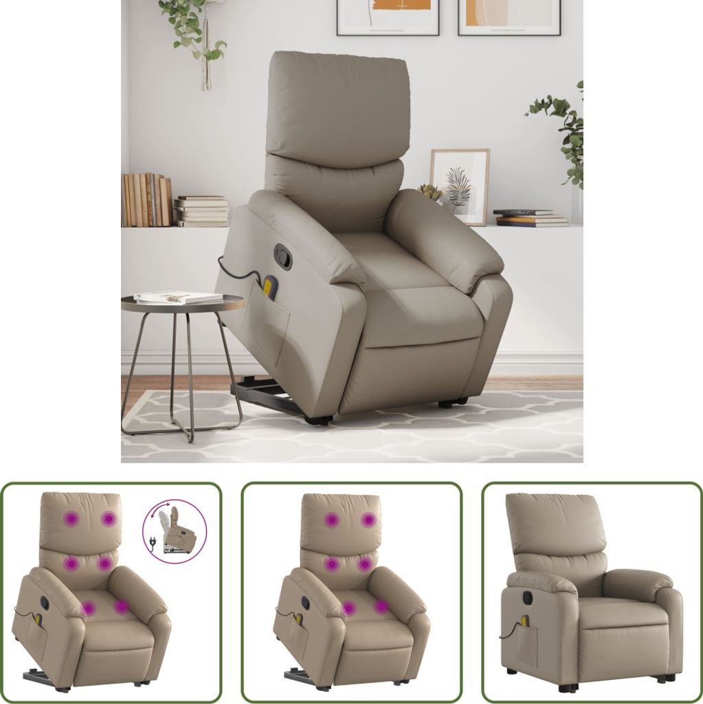 The Living Store Massagesessel mit Aufstehhilfe Produktbild 