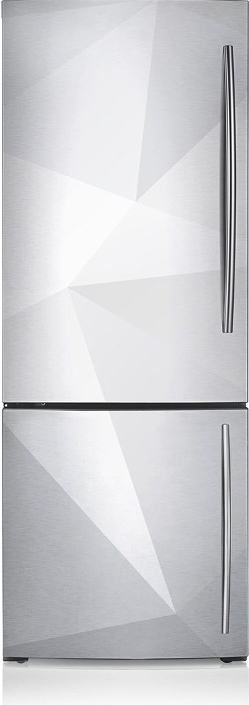 Aufkleber Kühlschrankmagnete Dekoration Kühlschrankfolie 60x190 cm - Abstraktion weiß.