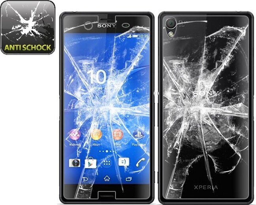 6x Panzerfolie für Sony Xperia Z3 ANTI-SCHOCK Displayschutzfolie HD KLAR F/B