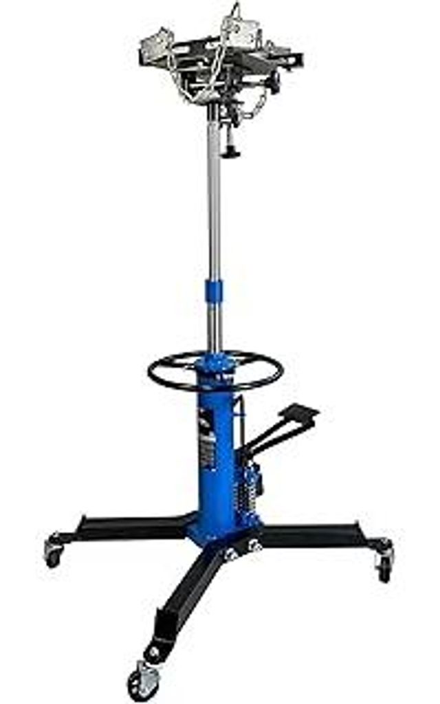 Kraftwelle 500 Kg Getriebeheber Hydraulik-Heber mit Doppelkolben - Motorheber Grubenheber 93 cm bis 185 cm Werkstattheber Transmission Jack