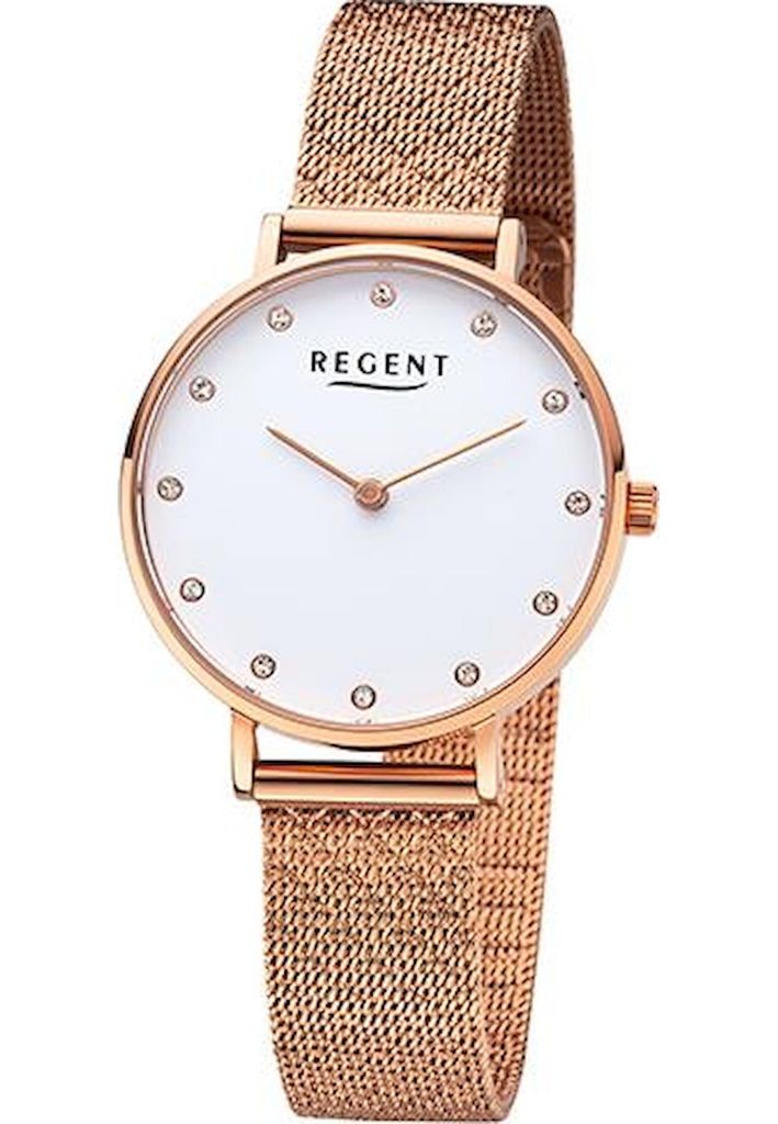 Regent Damen Uhr Metallarmband Metall Armbanduhr Analog rosegold URF1329