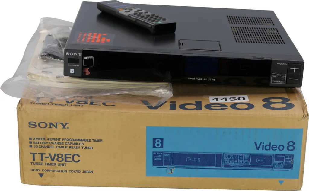Unité de Minuterie Sony TT-V8EC pour Enregistrement Programmés sur Video 8