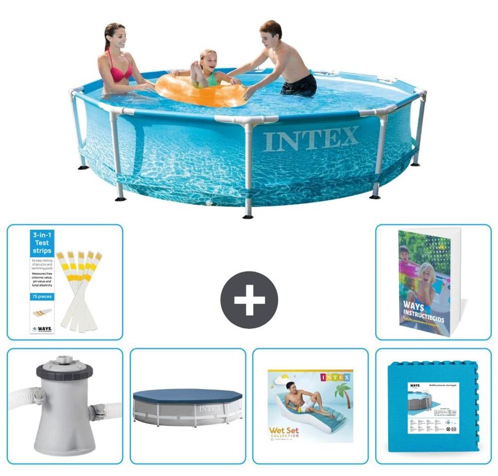 Frame Pool Rund - 305x76 cm - 7-teilig S303