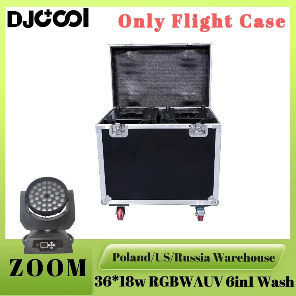 Lyre LED Robuste 36x18W RGBWAUV - Solution Éclairage Durable avec Flightcase - 2