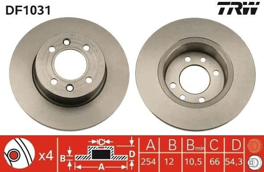 Disque de frein TRW DF1031 : stop aux vibrations sur Espace II J