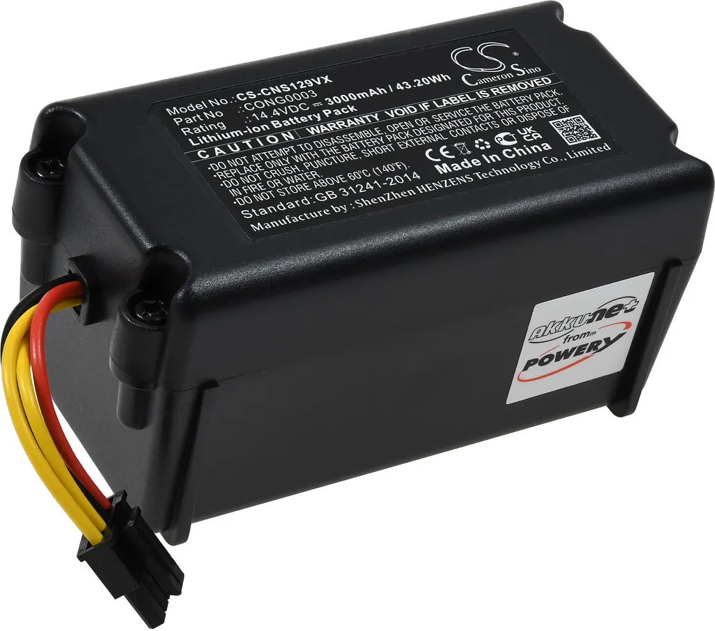 Batterie de Rechange pour Aspirateur Bagotte BONA18650-MF1 Li-ion 14.4V