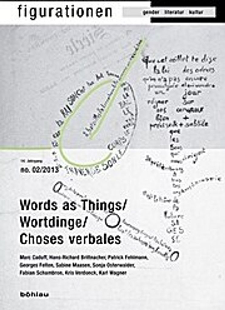 Figurationen 14/2. Word-Things / Wortdinge / Choses verbales
