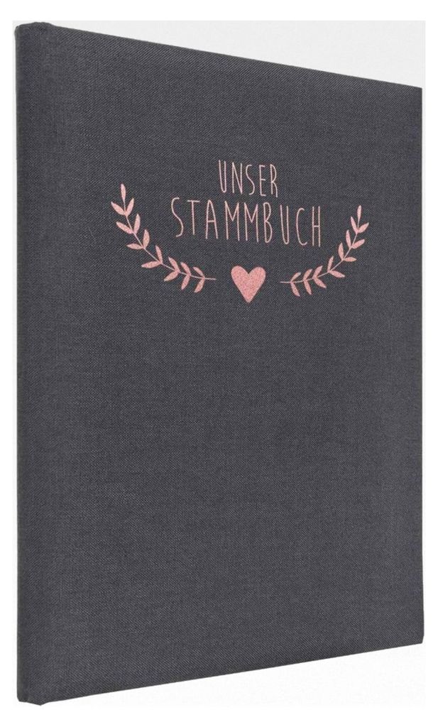 Stammbuch der Familie DIN A4 'Boho' Leinen (grau)