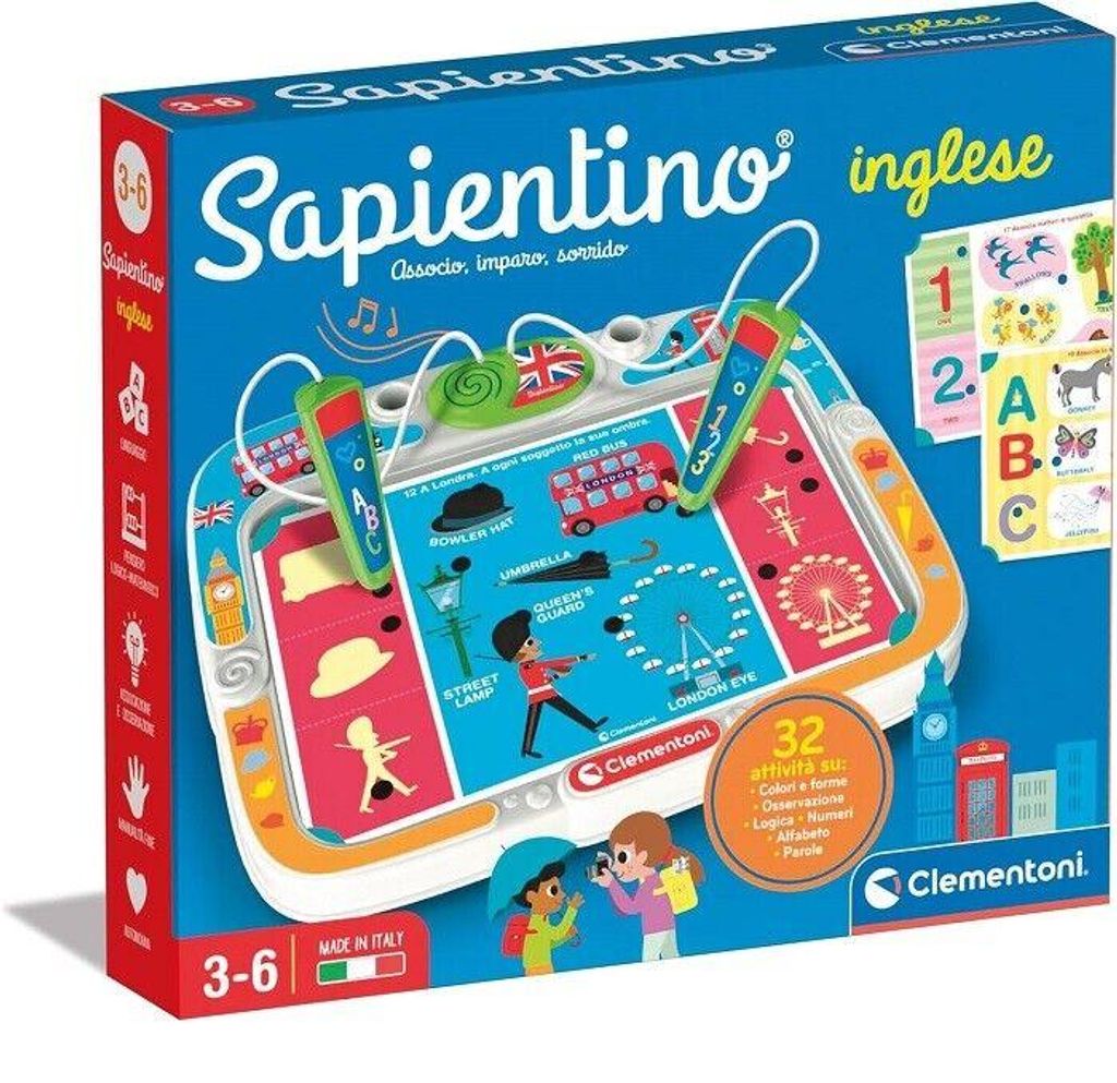 Clementoni Sapientino – Englisch, Lernspiel mit sprechenden Productafbeelding 