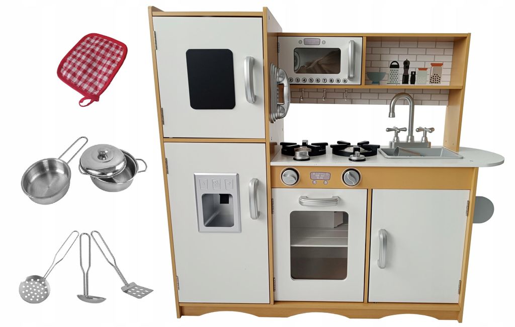 Ekspand | Dřevěná kuchyňská linka XXL – 82/85/26,5 cm – LED Obrázek produktu 