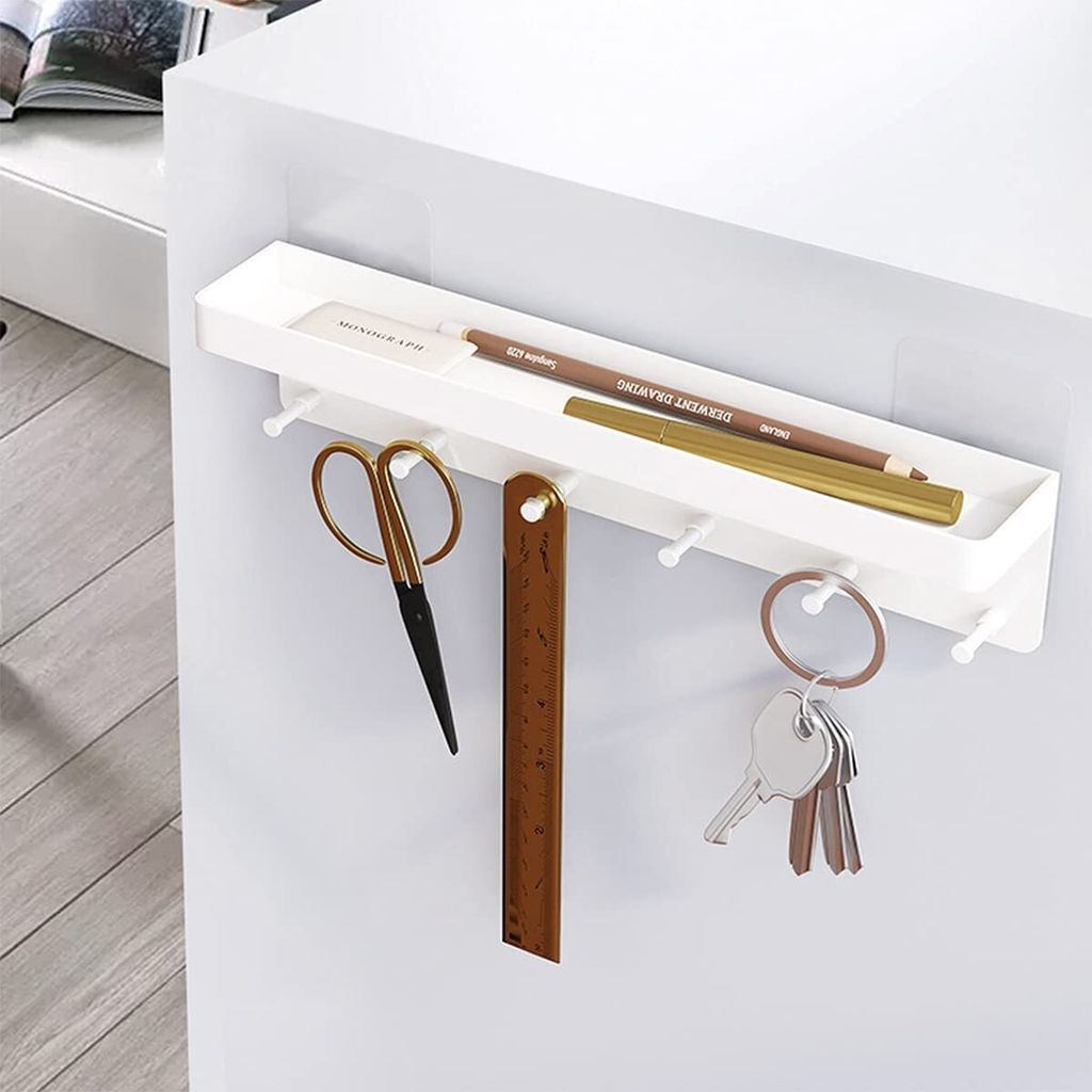 Schlüsselbrett mit Ablage, ohne Bohren, Key Rack Wand mit 6 Produktbild 11