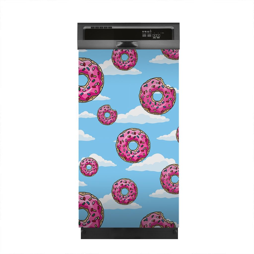 Aufkleber sticker 45x80 cm Dekorative folie Spülmaschine - Donuts Süßigkeiten