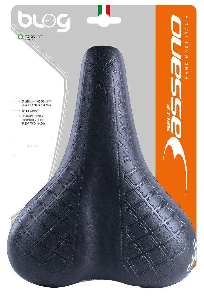 Selle Bassano Cafe Racer en cuir synthétique Noir - Style Bobber Homme