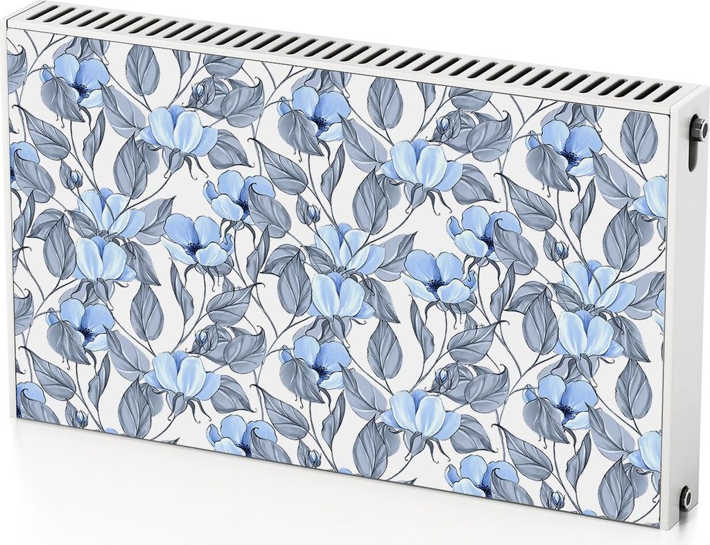 Zweigblumen – Magnetische Heizkörperabdeckung – 100x60 cm – Magnet Heizkörperabdeckung – 3D Würfel – Heizkörperverkleidung – Magnet...