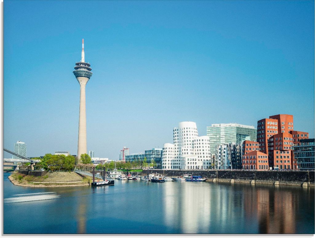 ARTland Glasbild Düsseldorf Medienhafen 2 Größe: 60x45 cm