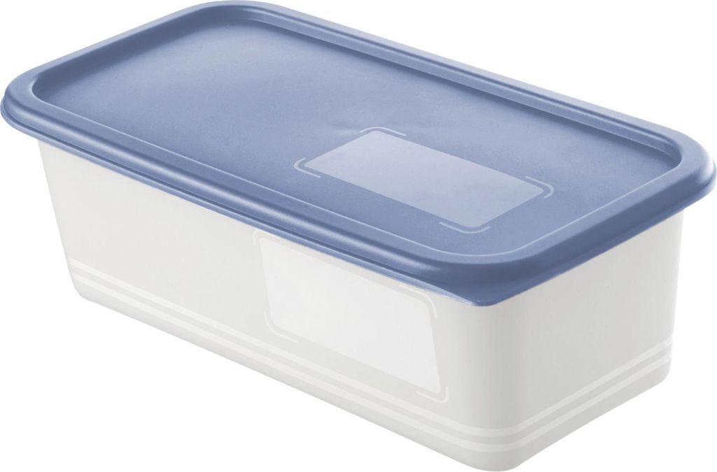 Rotho Gefrierdosen-Set Domino 3 x 1,2 l horizon blau