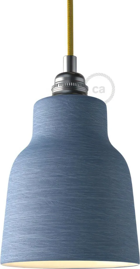 Vase abat-jour en céramique pour suspension design - Fabriqué en Italie