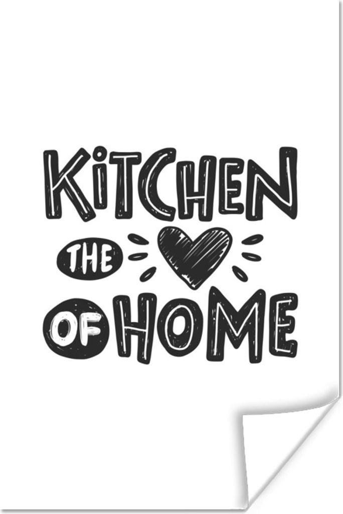 MuchoWow Poster Zitate - Zuhause - Küche 120x180 cm - Kunstposter