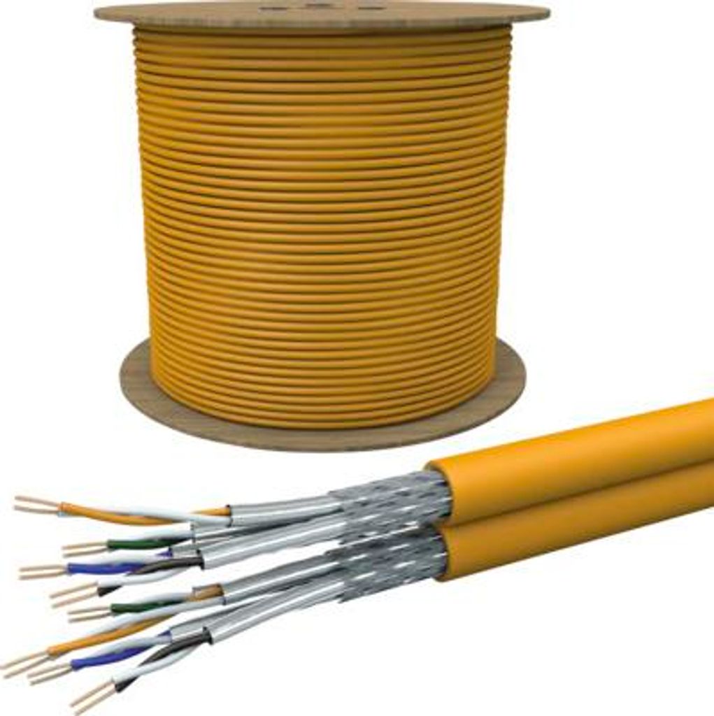 Cat 7 Datenkabel Duplex 2000 m Profitrommel orange