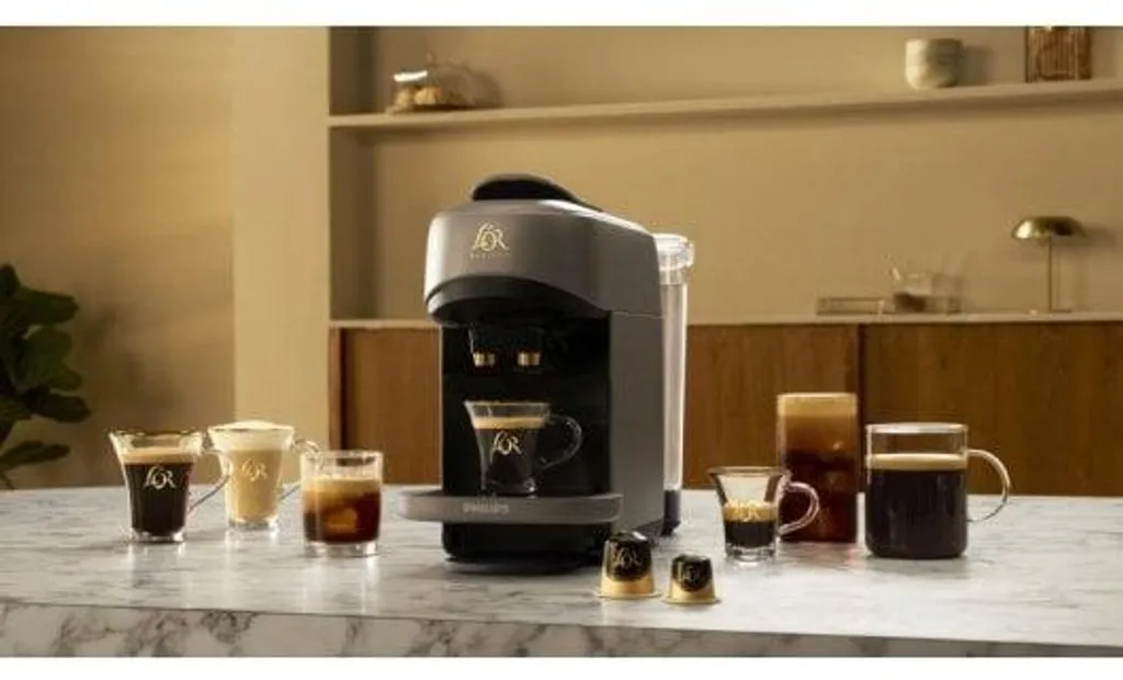 Cafetière à capsules L'OR Barista Sublime - Machine à café compacte Gris