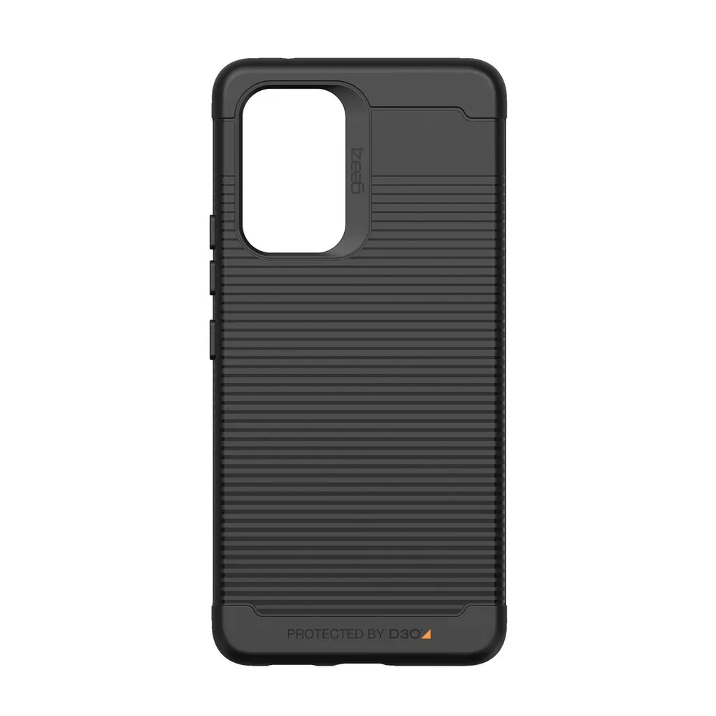 Coque Samsung Galaxy A53 Gear4 Anti-Choc Silicone Noir Anti-Rayure