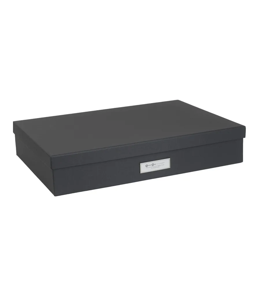 Boîte de rangement A3 SVERKER gris foncé idéale pour archiver vos plans