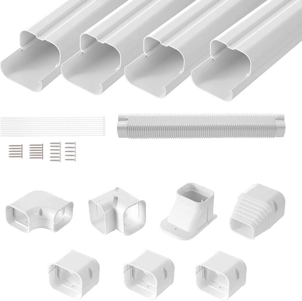 Copertura Decorativa Tubi Condizionatore 76,2mm PVC Verniciabile 4,8m