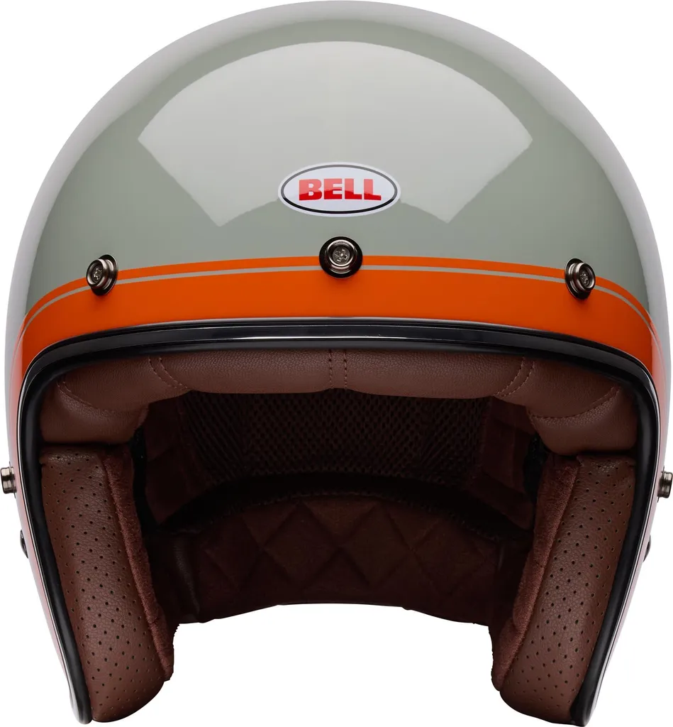 Casque jet Bell Custom 500 Crate gris pierre taille S haute qualité - 3