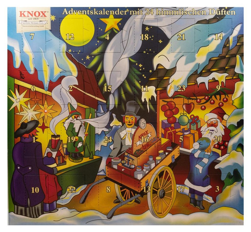 KNOX - Räucherkerzen Adventskalender Motiv Weihnachtsmarkt Produktbild 