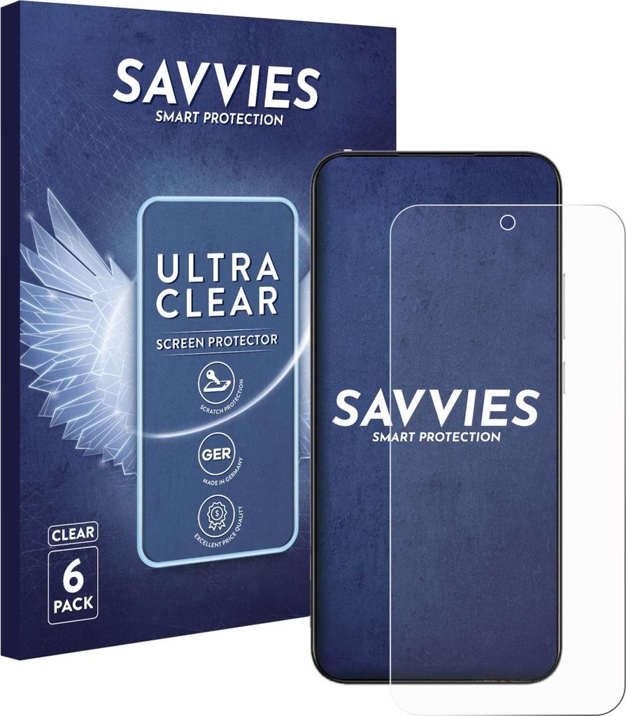 6x Für realme Narzo 90 Schutzfolie Savvies Displayschutz Display Schutz Folie Klar Transparent