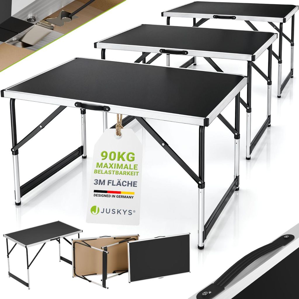 Juskys Multifunktionstisch 3 teilig - klappbar, Produktbild 