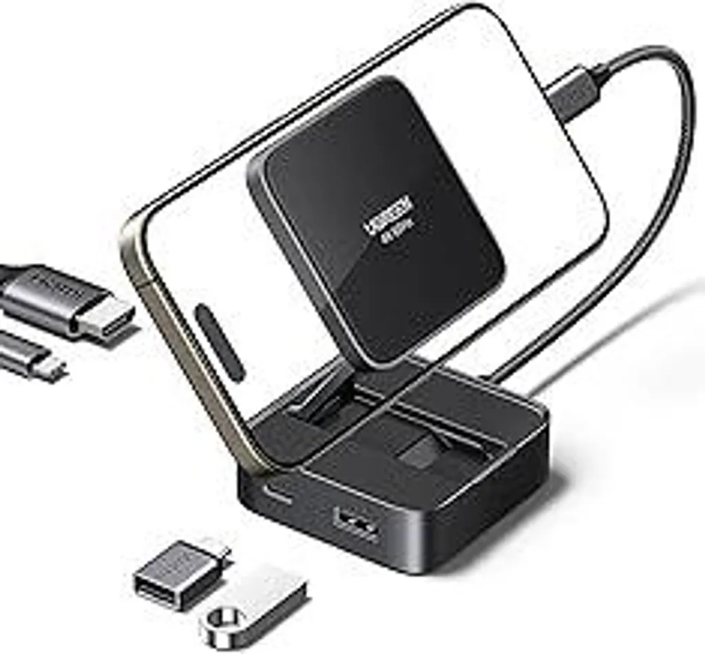 UGREEN Revodok Docking Station Magnetica: Hub 4K@60Hz per iPhone 16
