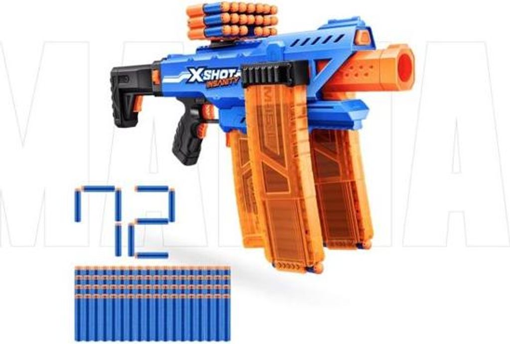 Zuru X Shot Raketomet Insanity Automatický Na Baterie + 72 Obrázok produktu 