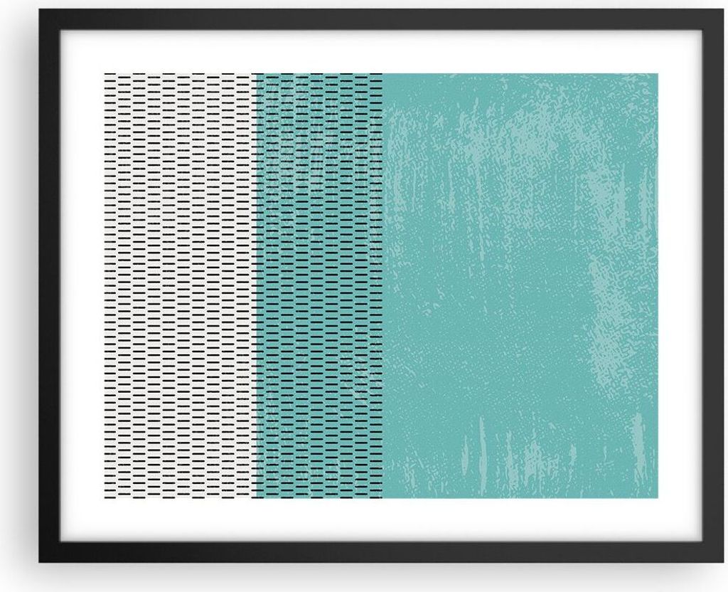 Gerahmtes Poster - Schwarzer Rahmen - Abstraktion Modern Produktbild 