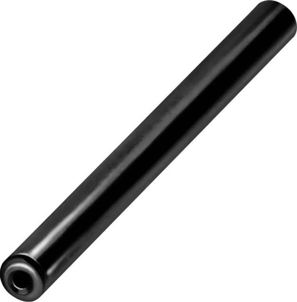 Zungenpiercing, Intim-Piercing Titan Barbell mit Push Fit ohne Kugeln Schwarz Stablänge: 16mm