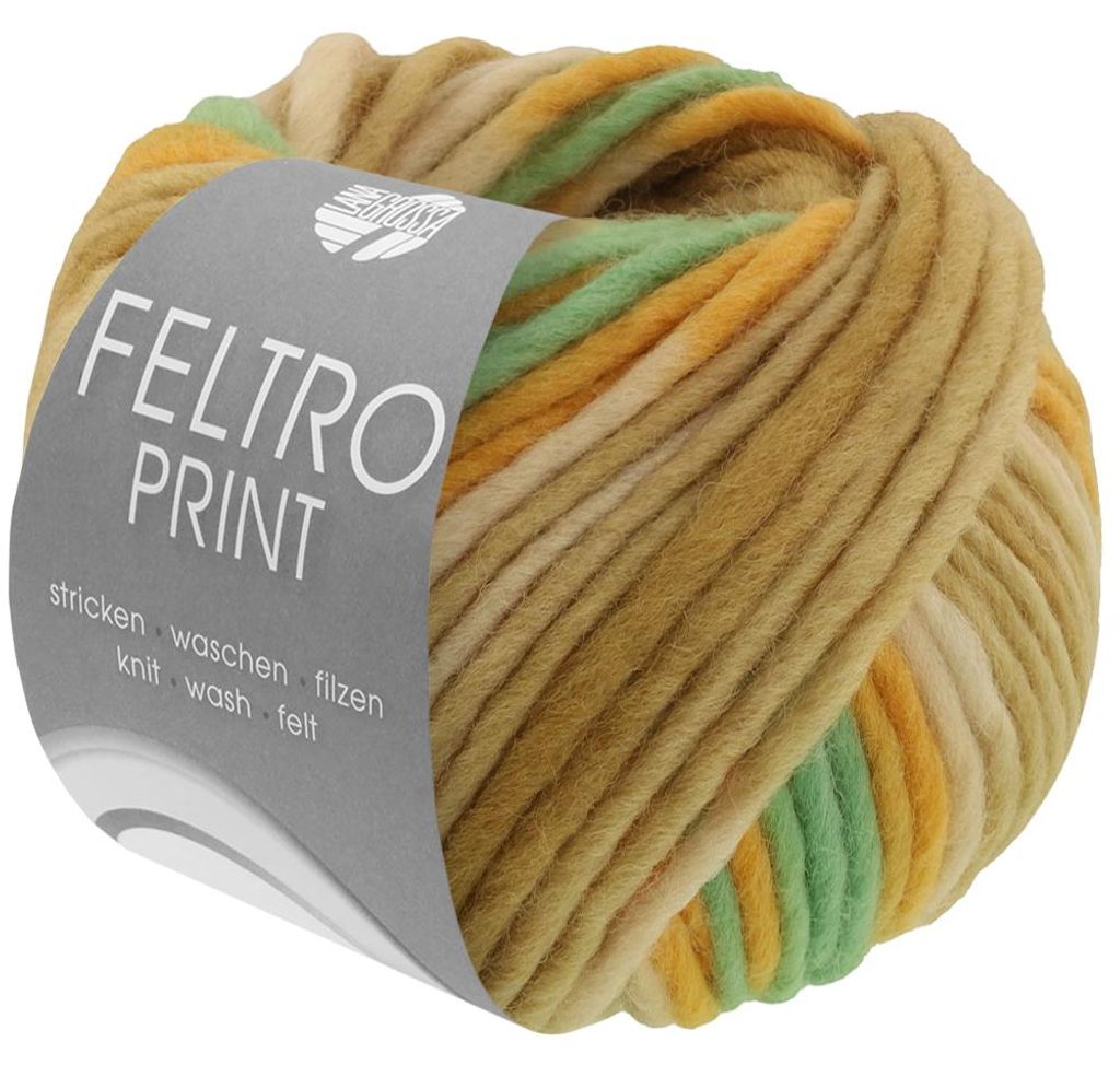 Lana Grossa FELTRO PRINT 50 g modernes Filzgarn 50 m Produktbild 