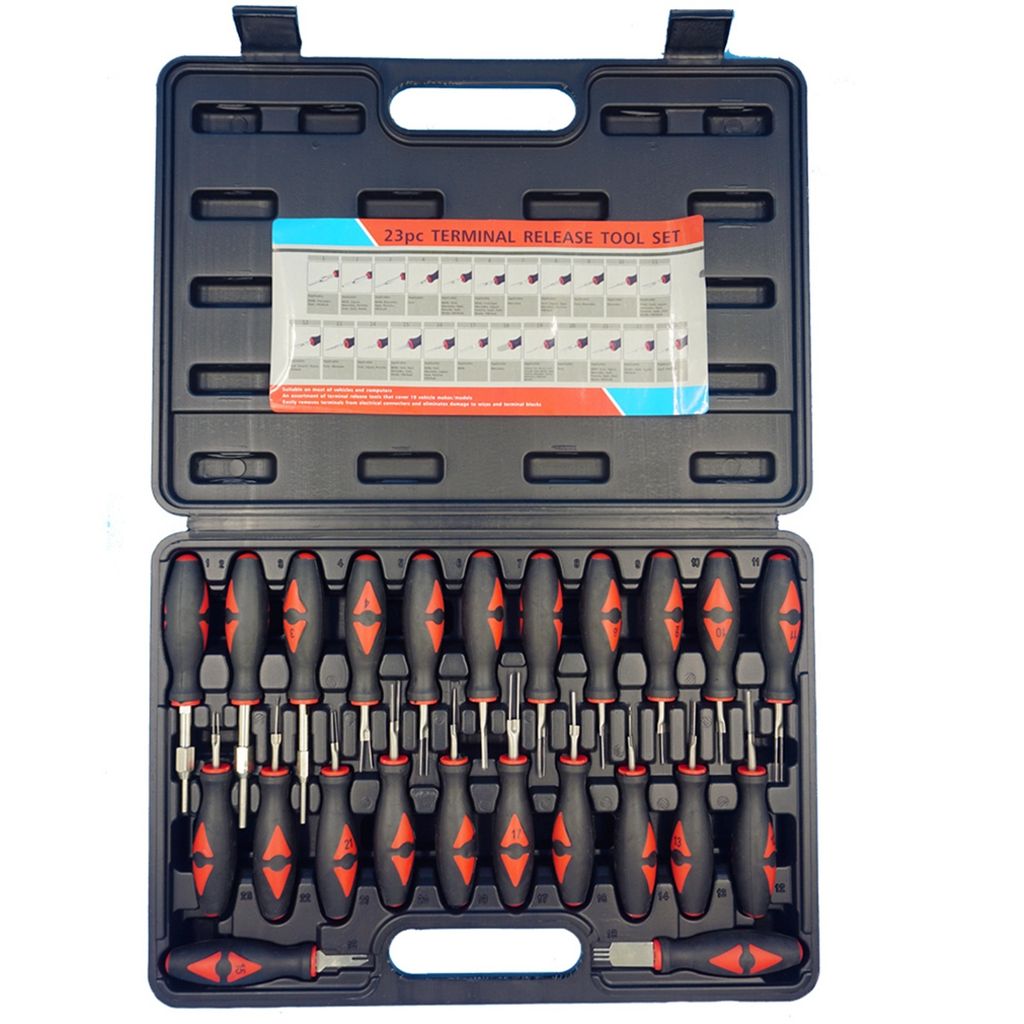 23 Teile/satz Terminal Removal Tool Kit Edelstahl Automotive Reparatur Elektronische Komponente Demontage Werkzeuge