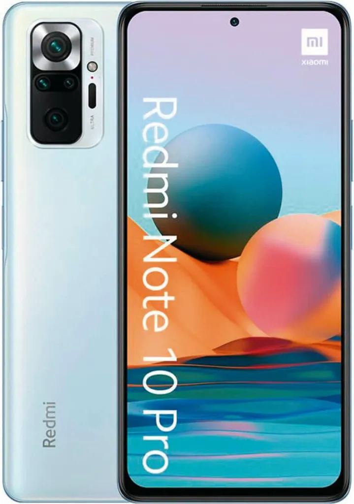 Xiaomi Redmi Note 10 Pro 6GB 64GB Glacier Blue Smartphone débloqué 4G