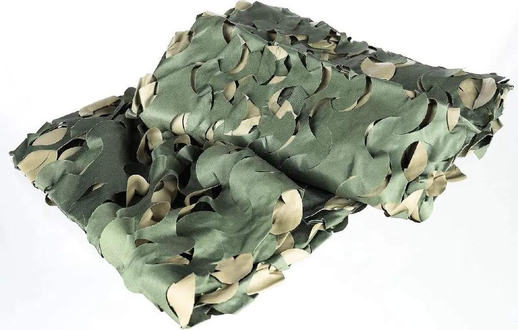 Filet de camouflage 3D Forest Camo Vert effet feuilles réelles 2,4x3m - 2