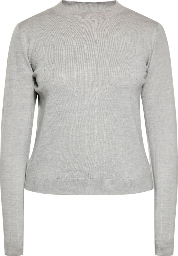 Jeona damen pullover - grau melange, XL