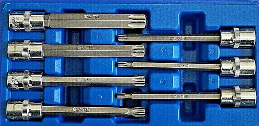 Torx Steckschlüssel Satz in 3/8" 7-tlg.