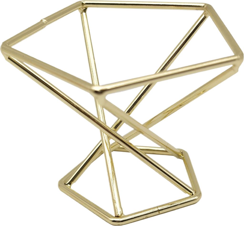 Make-up-Schwammhalter, Rautenform, Galvanikverfahren, Hohldesign, Kohlenstoffstahl, Schönheitsschwamm-Trockenständer, Kommode, Kosmetikzubehör