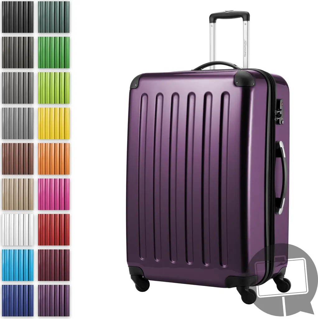 Alex Valigia Rigida Grande 75cm 119L Melanzana Lucido Trolley XL