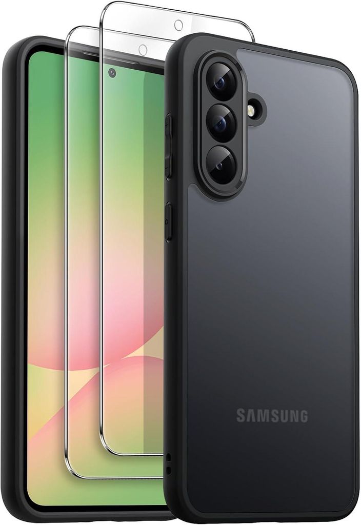 Hülle + 2X Schutzglas für Samsung Galaxy A55 Panzerfolie Produktbild 