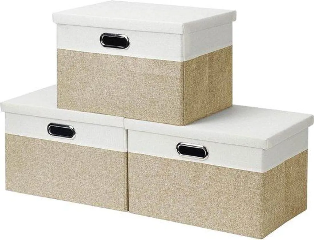 Panier de rangement pour dressing et fournitures de bureau en tissu