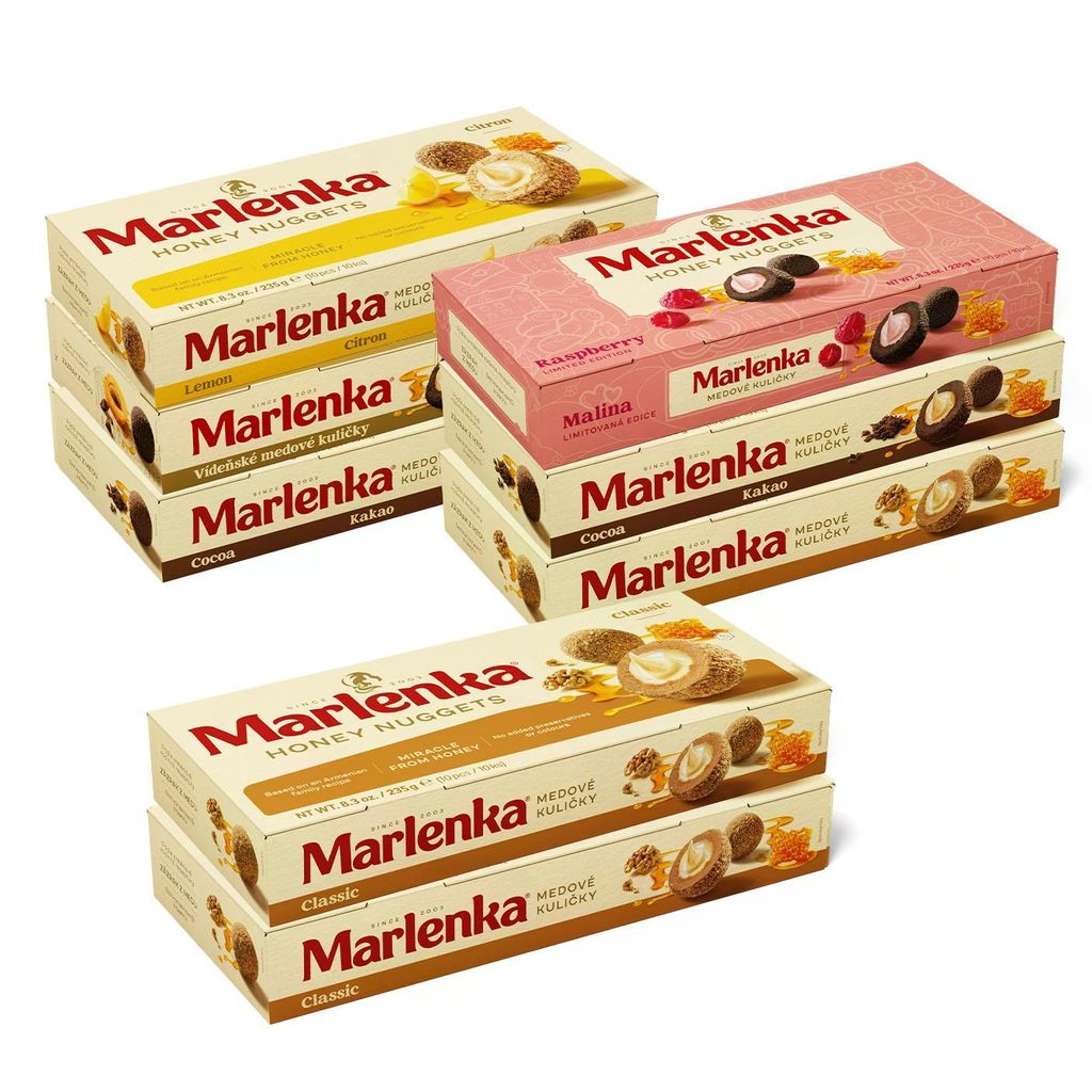 Marlenka® Honigkugeln Mix 6+2 Vorteilspack (8 x 235 g) Produktbild 