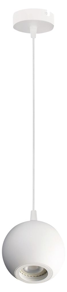 ENOVALITE LED-Pendellampe GLOBE, GU10-Fassung, IP20, Ø10cm, 1flammig, weiß